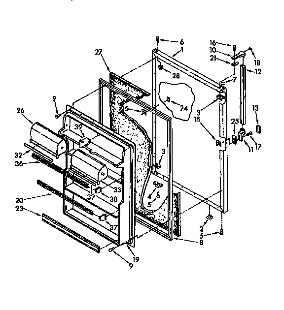 Refrigerator door
