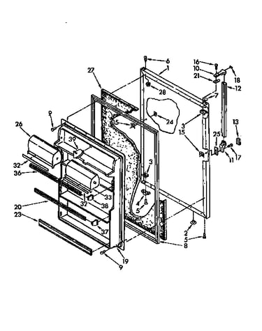 Refrigerator door