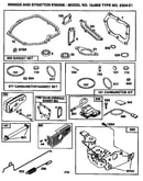 Gasket set and carburetor bracket