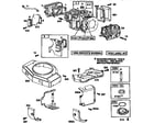 Weed Eater HD19H42A cylinder assembly and blower housing diagram