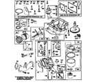 Briggs & Stratton 287707-0255-01 carburetor and engine base assembly diagram