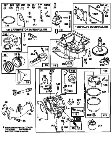 Carburetor and engine base assembly