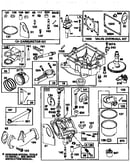 Carburetor and engine base assembly