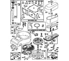 Western Auto AYP7159A69 flywheel/air cleaner assembly and gasket set diagram