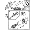 Briggs & Stratton 28U707-1174-E1 motor and drive starter diagram