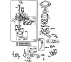 Briggs & Stratton 303777-1032-E1 carburetor and air cleaner assembly diagram