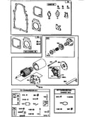 Gasket set and motor-starting