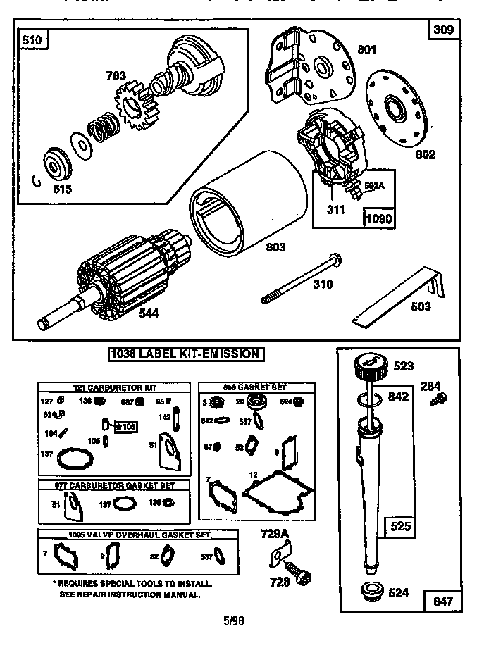 MOTOR AND DRIVE STARTER