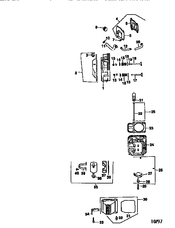 Cylinder head, valve and breather
