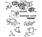 Weed Eater HD3Q4E9A cylinder assembly and blower housing diagram