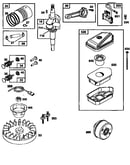 Air cleaner and flywheel assembly
