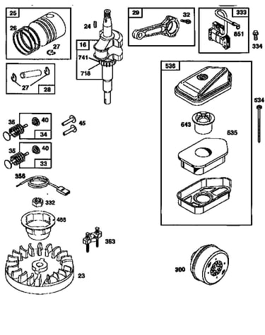 Air cleaner and flywheel assembly