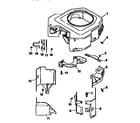 Kohler CV20S-65534 blower housing and baffles diagram