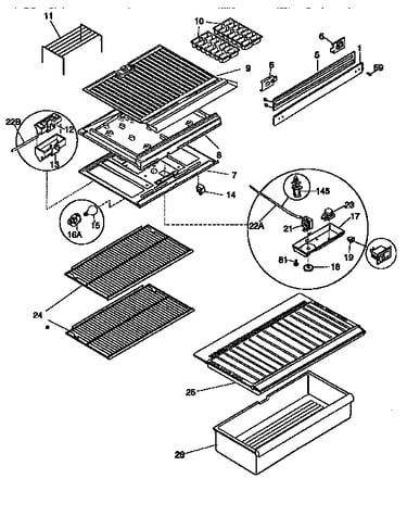 Shelves and accessories