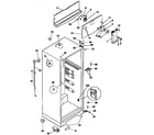 Kenmore 2539366215 cabinet parts diagram