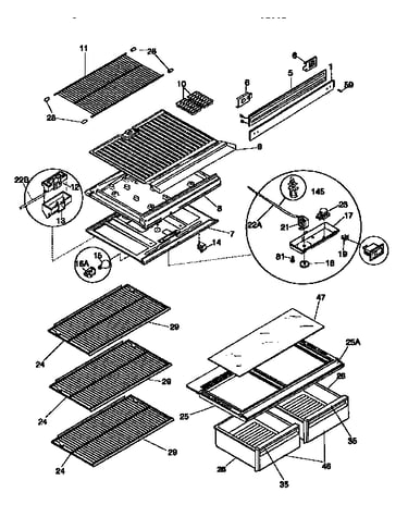 Shelves and accessories
