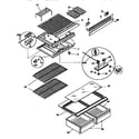 Kenmore 25368801790 shelves and accessories diagram