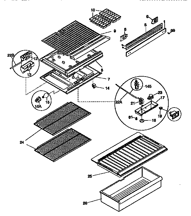 SHELVES AND ACCESSORIES