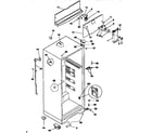 Kenmore 2539366185 cabinet parts diagram