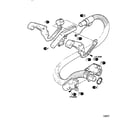Bissell 1676 hose and handle assembly diagram