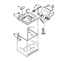 Kenmore 11028932790 top and cabinet diagram