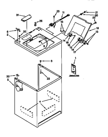 Top and cabinet