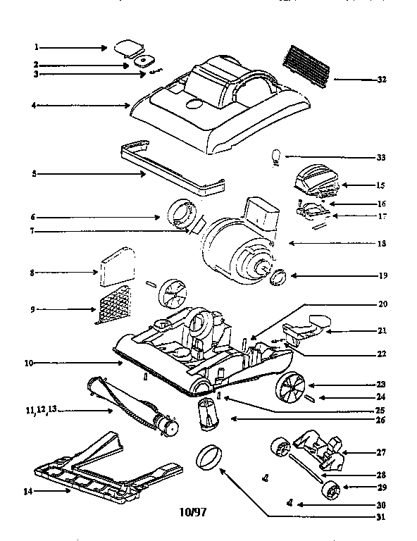 Nozzle and motor assembly