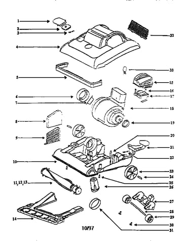 Nozzle and motor assembly