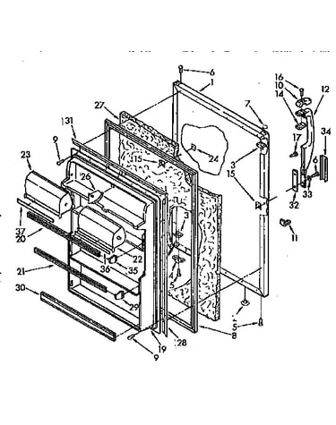Refrigerator door
