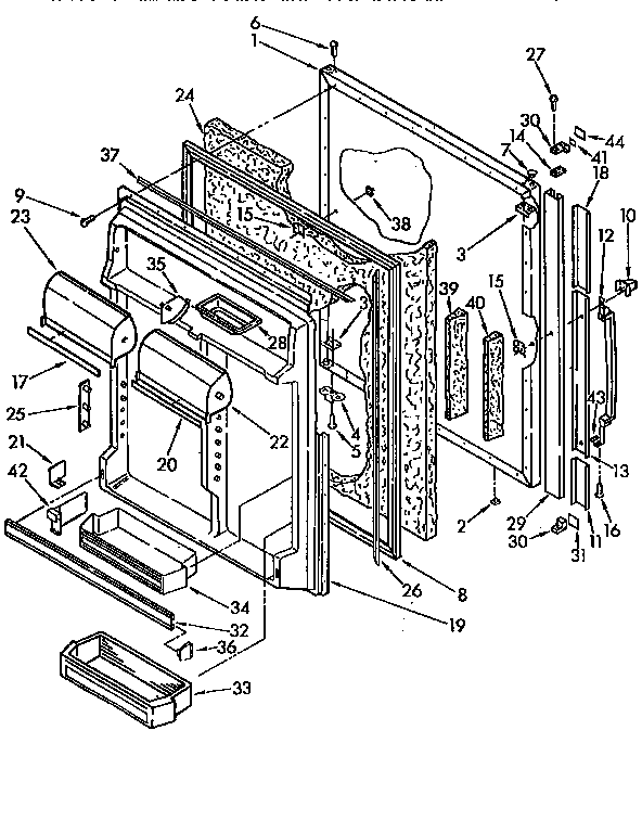 Refrigerator door