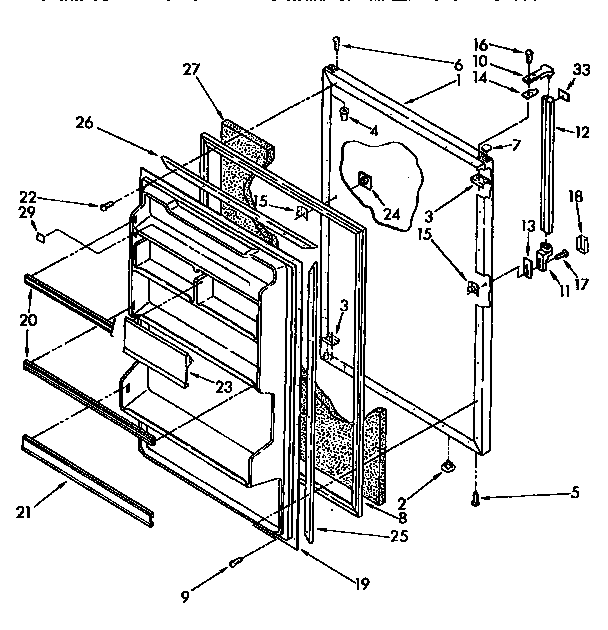 Refrigerator door