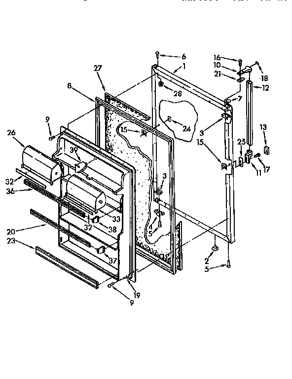 Refrigerator door