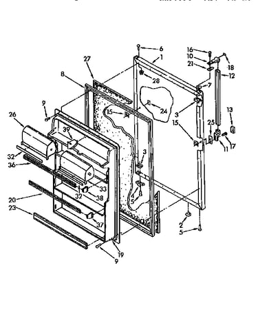 Refrigerator door