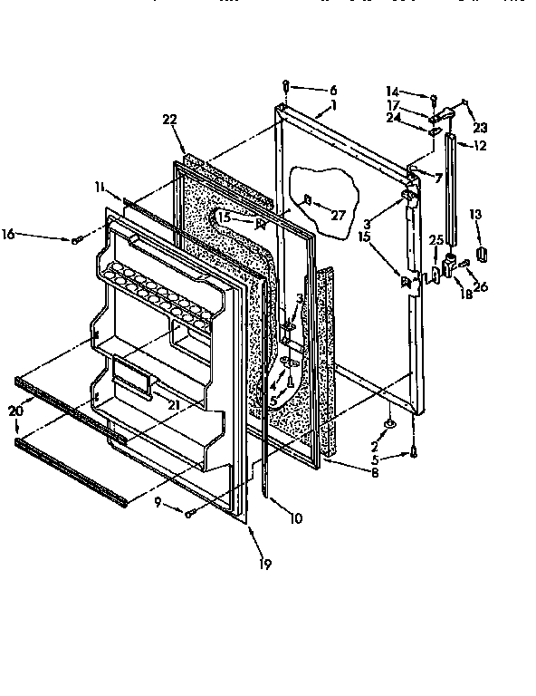 Refrigerator door