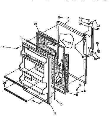 Refrigerator door