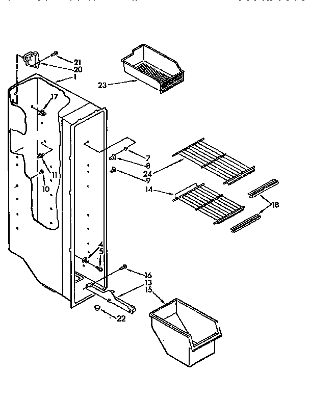 Freezer liner