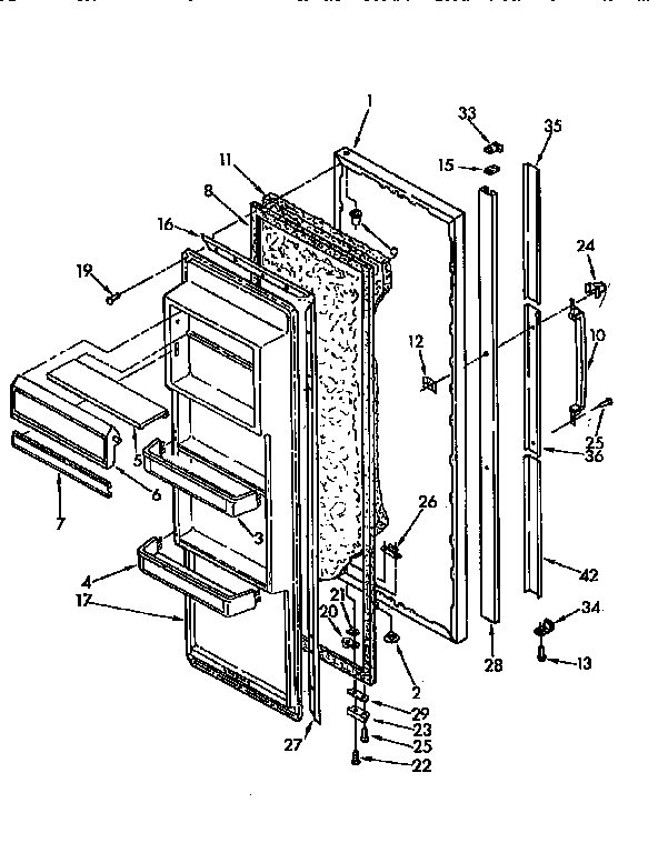 Refrigerator door