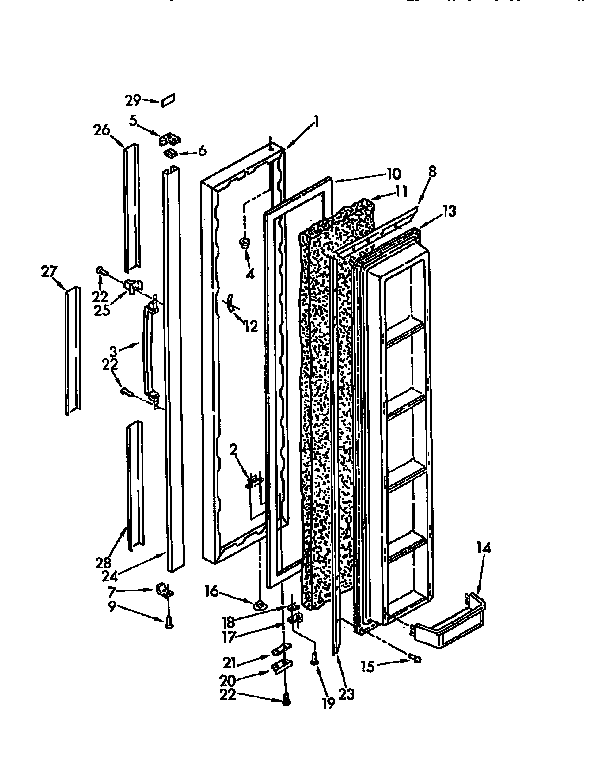 Freezer door