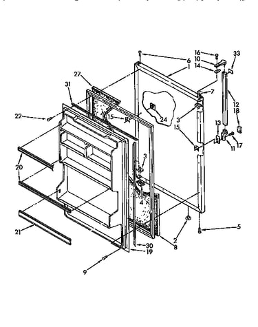 Refrigerator door