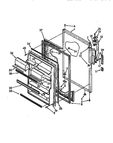 Refrigerator door