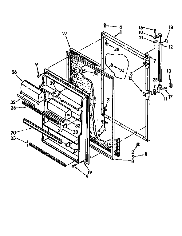 Refrigerator door
