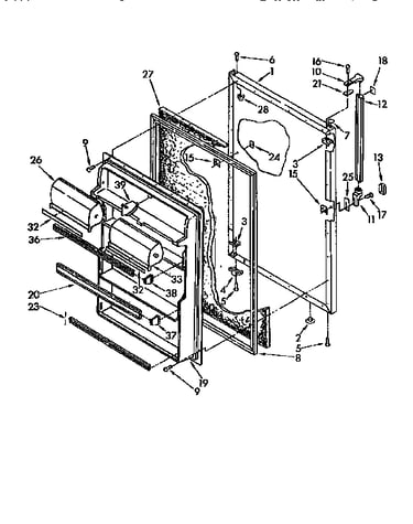 Refrigerator door
