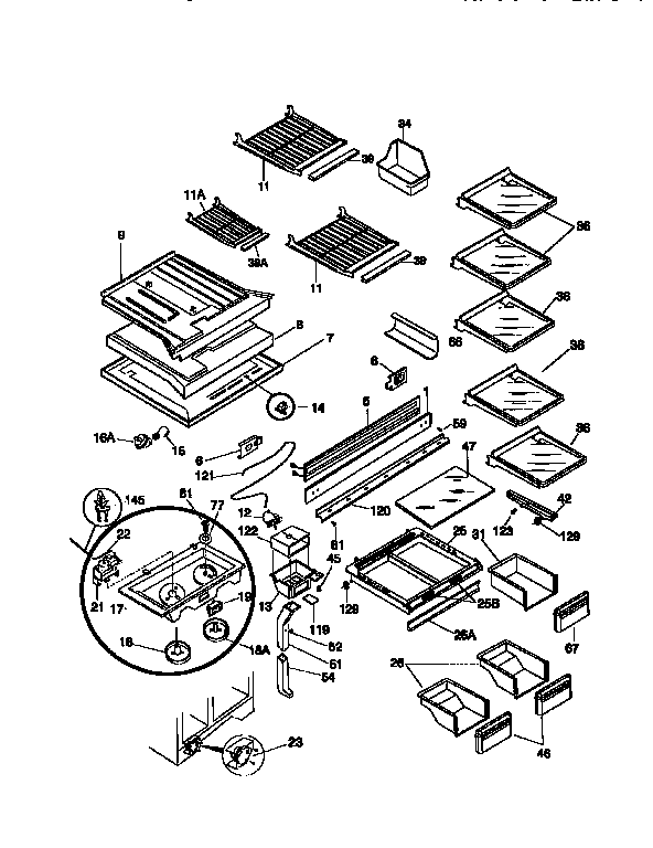 Shelves/controls