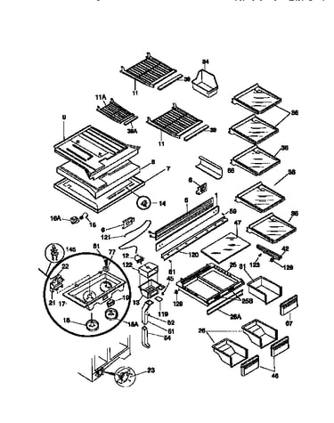 Shelves/controls