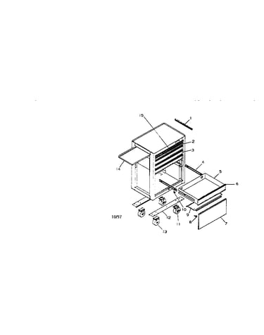 5 drawer professional roll-way