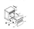 Craftsman 706650412 3 drawer professional roll-away diagram