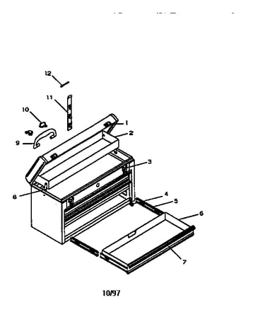 3 drawer rally portable chest
