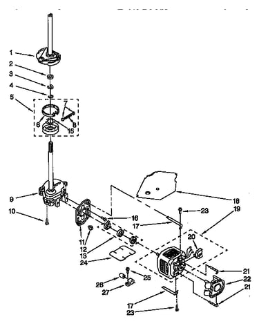 Motor and pump