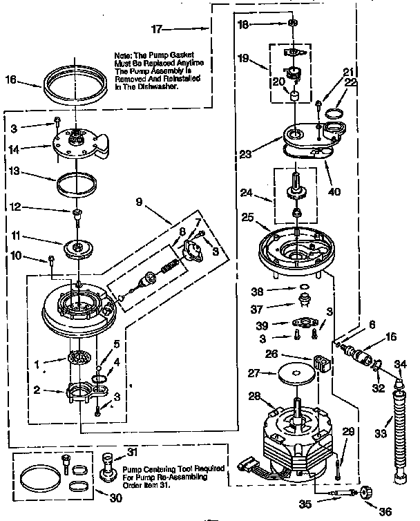 Pump and motor