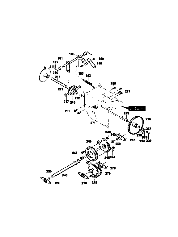 Drive components assembly
